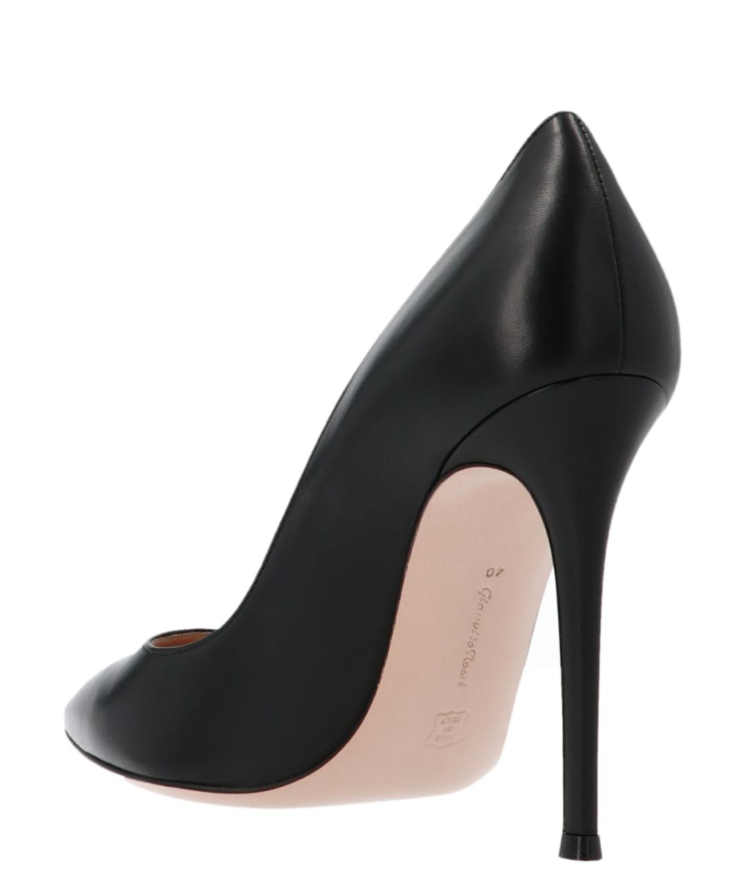 GIANVITO ROSSI Черные кожаные туфли, фото 2
