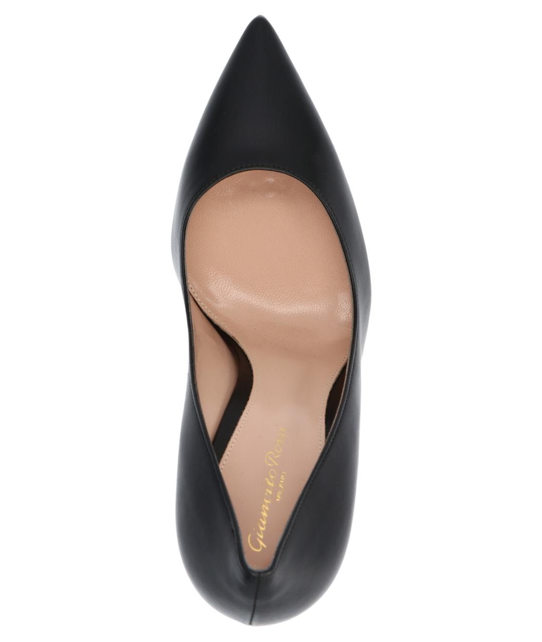 GIANVITO ROSSI Черные кожаные туфли, фото 3