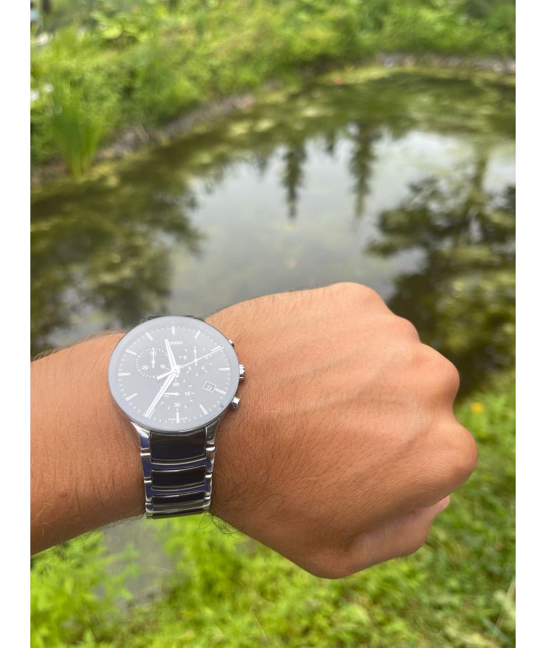RADO Серебряные керамические часы, фото 5