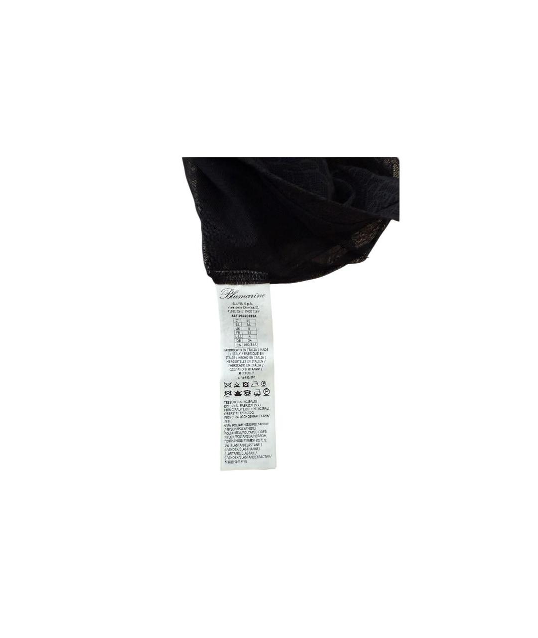 BLUMARINE Черная полиамидовая майка, фото 2