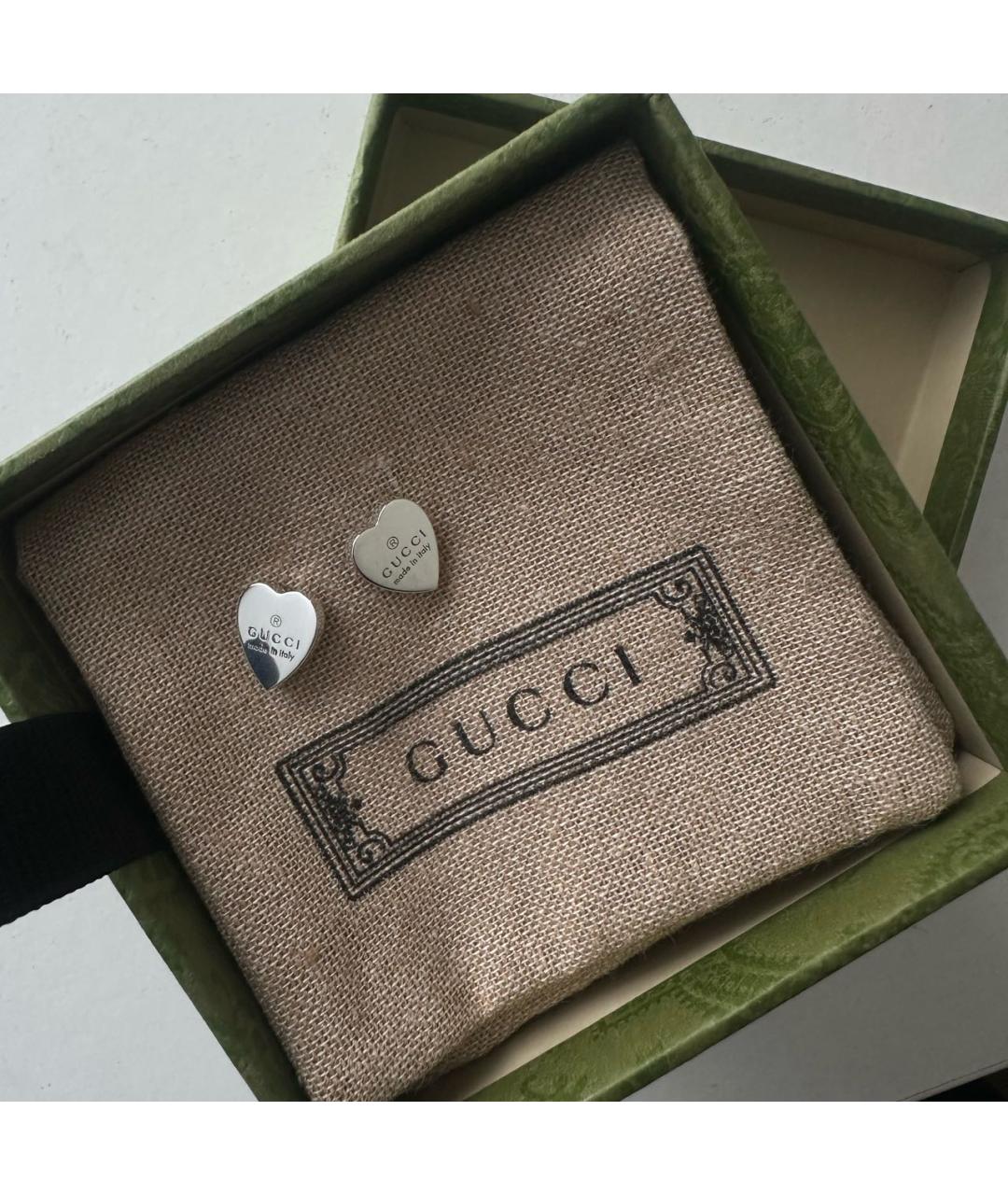 GUCCI Серебряные серебряные серьги, фото 4