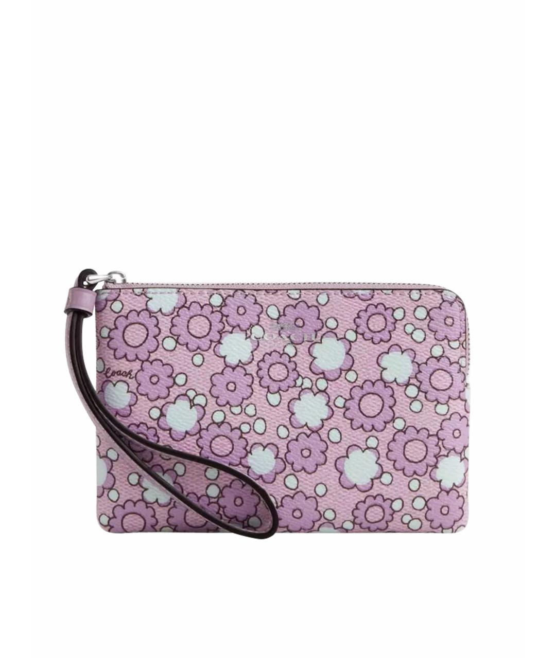 COACH Фиолетовый кожаный кошелек, фото 1