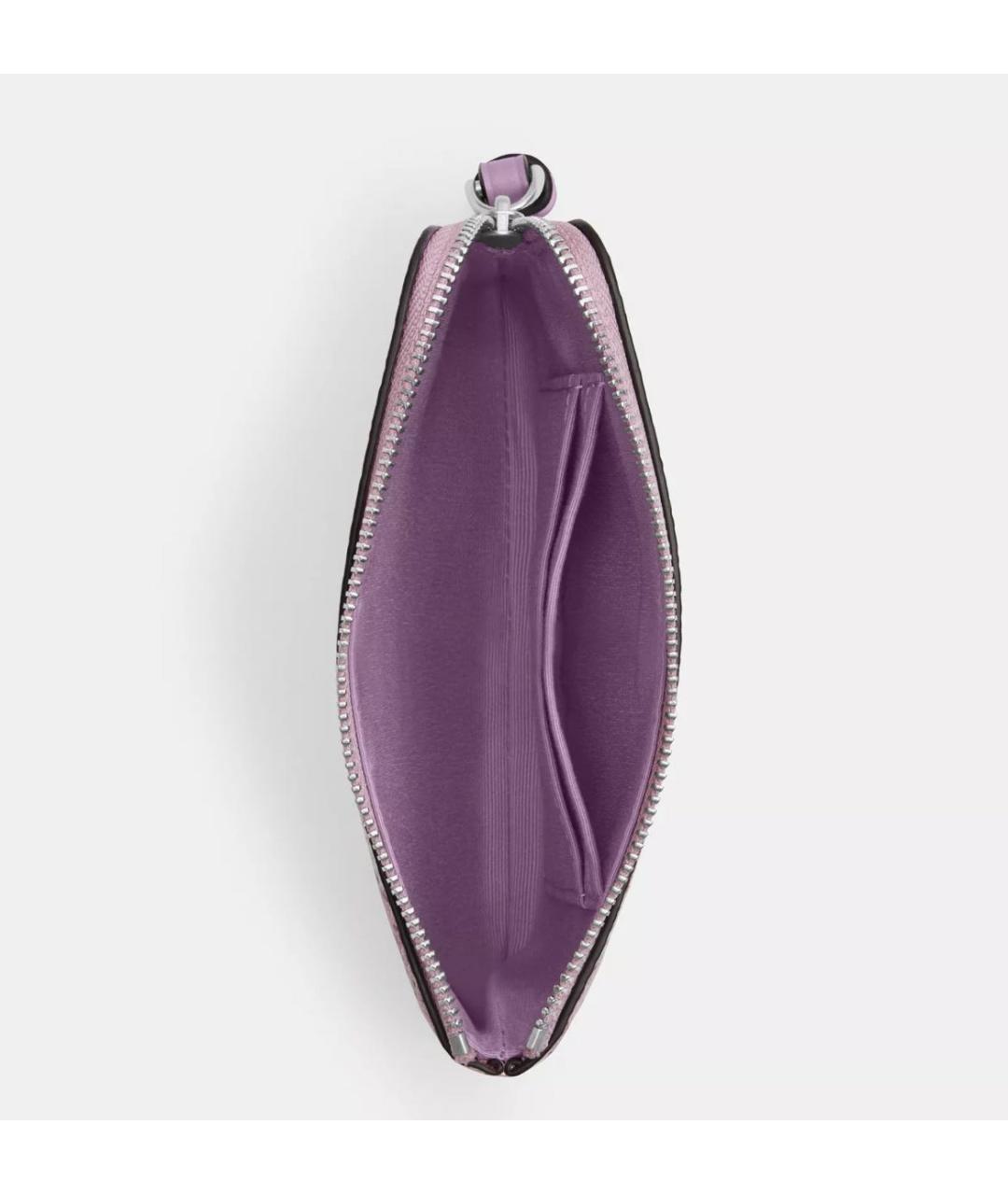 COACH Фиолетовый кожаный кошелек, фото 2