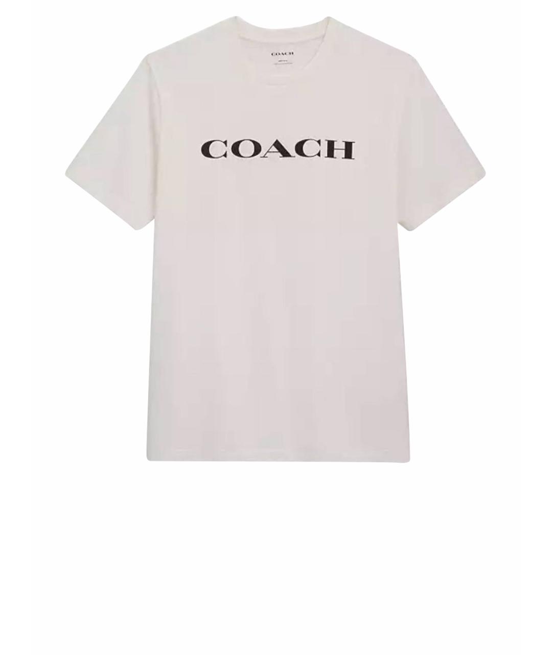 COACH Белая хлопковая футболка, фото 1