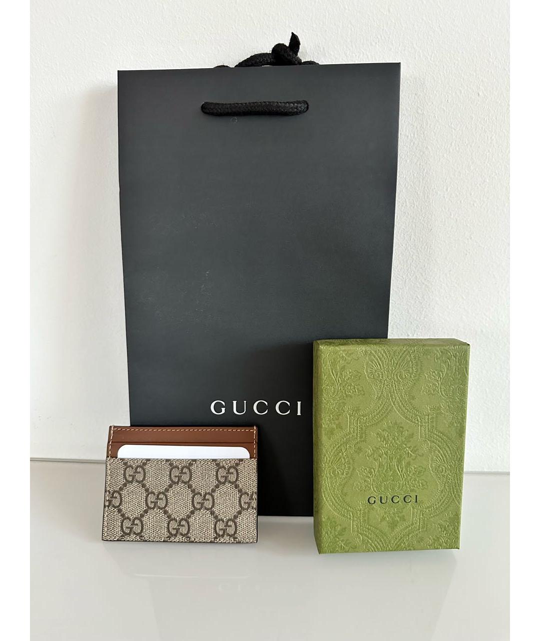 GUCCI Коричневый кардхолдер, фото 3