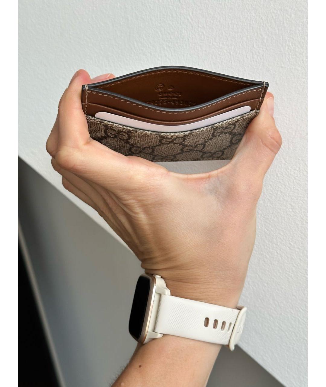 GUCCI Коричневый кардхолдер, фото 4