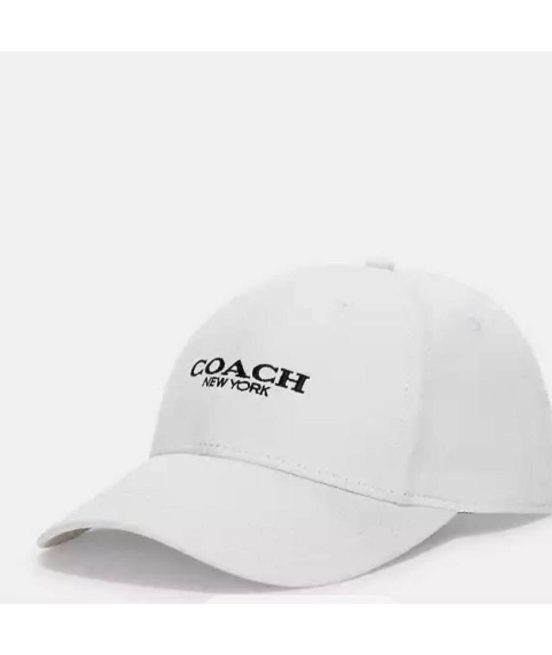 COACH Черная хлопковая кепка, фото 5