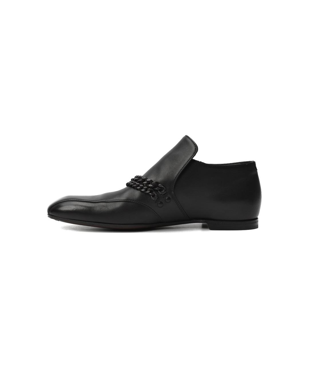 BOTTEGA VENETA Черные кожаные лоферы, фото 8