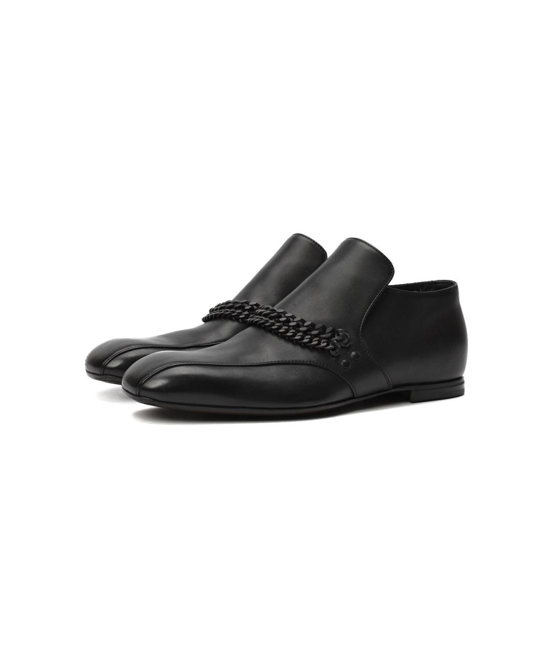 BOTTEGA VENETA Черные кожаные лоферы, фото 2