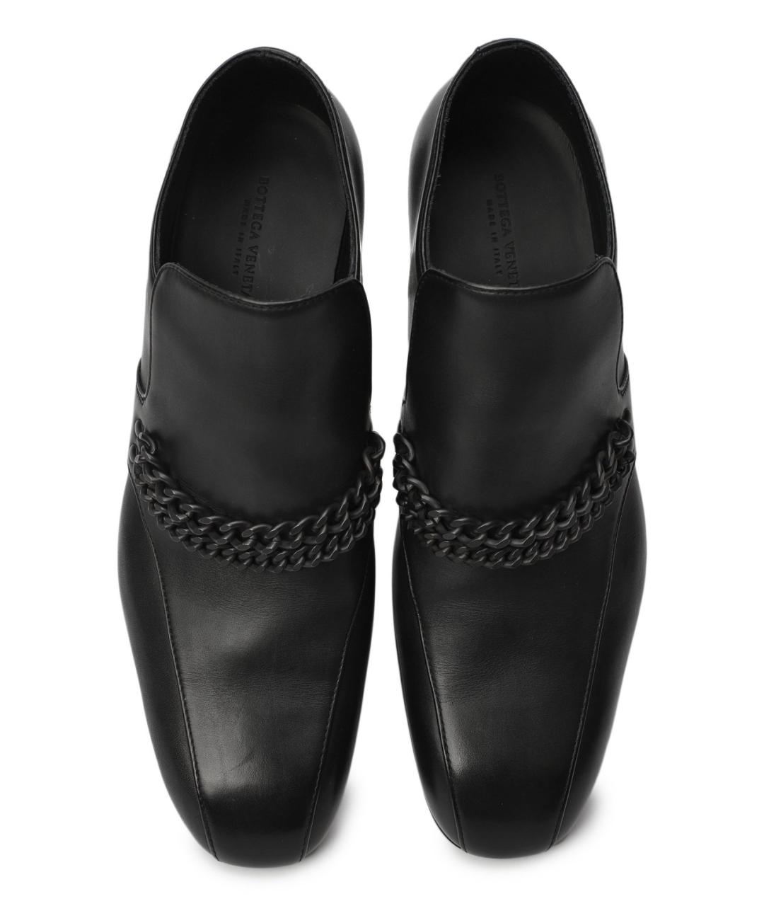 BOTTEGA VENETA Черные кожаные лоферы, фото 3