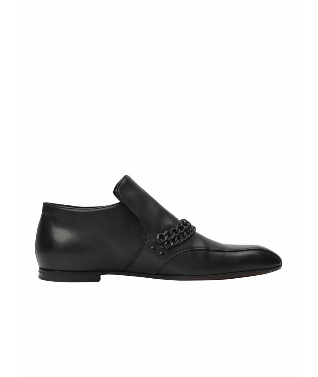 BOTTEGA VENETA Черные кожаные лоферы, фото 1