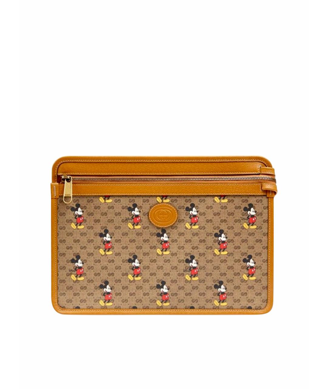 GUCCI Коричневая кожаная папка для документов, фото 1