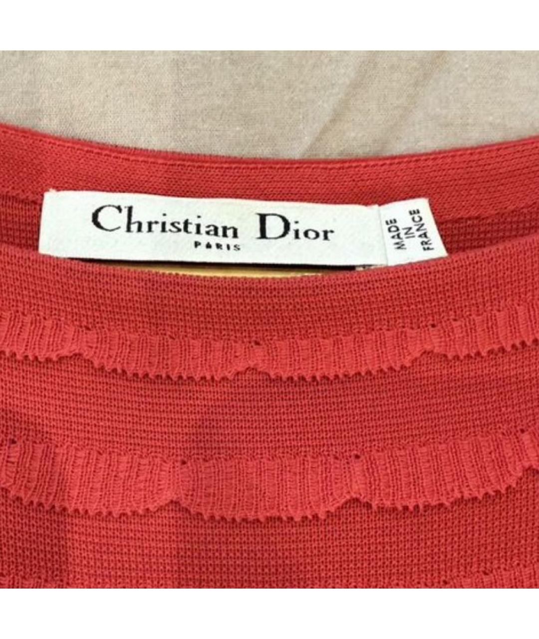 CHRISTIAN DIOR Красное коктейльное платье, фото 3
