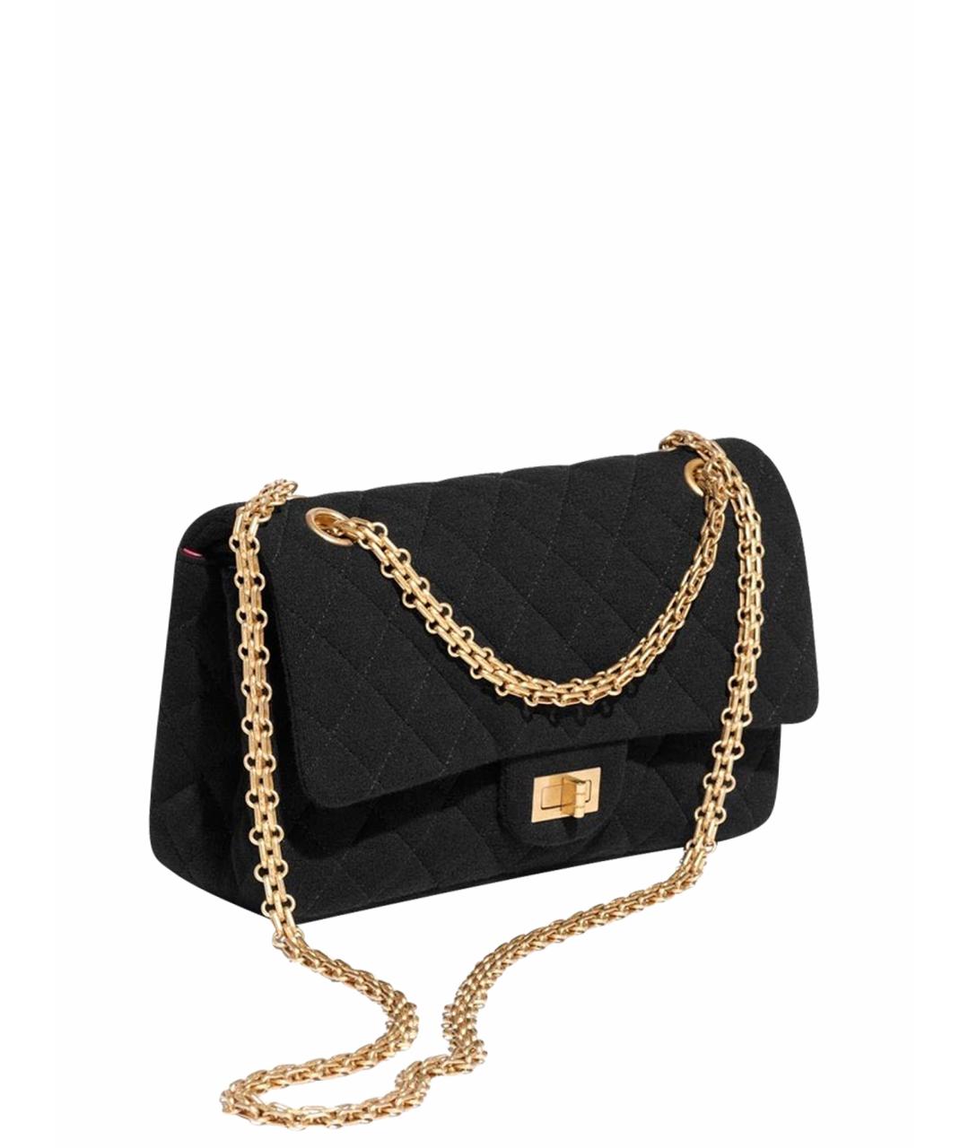 CHANEL Черная тканевая сумка через плечо, фото 1