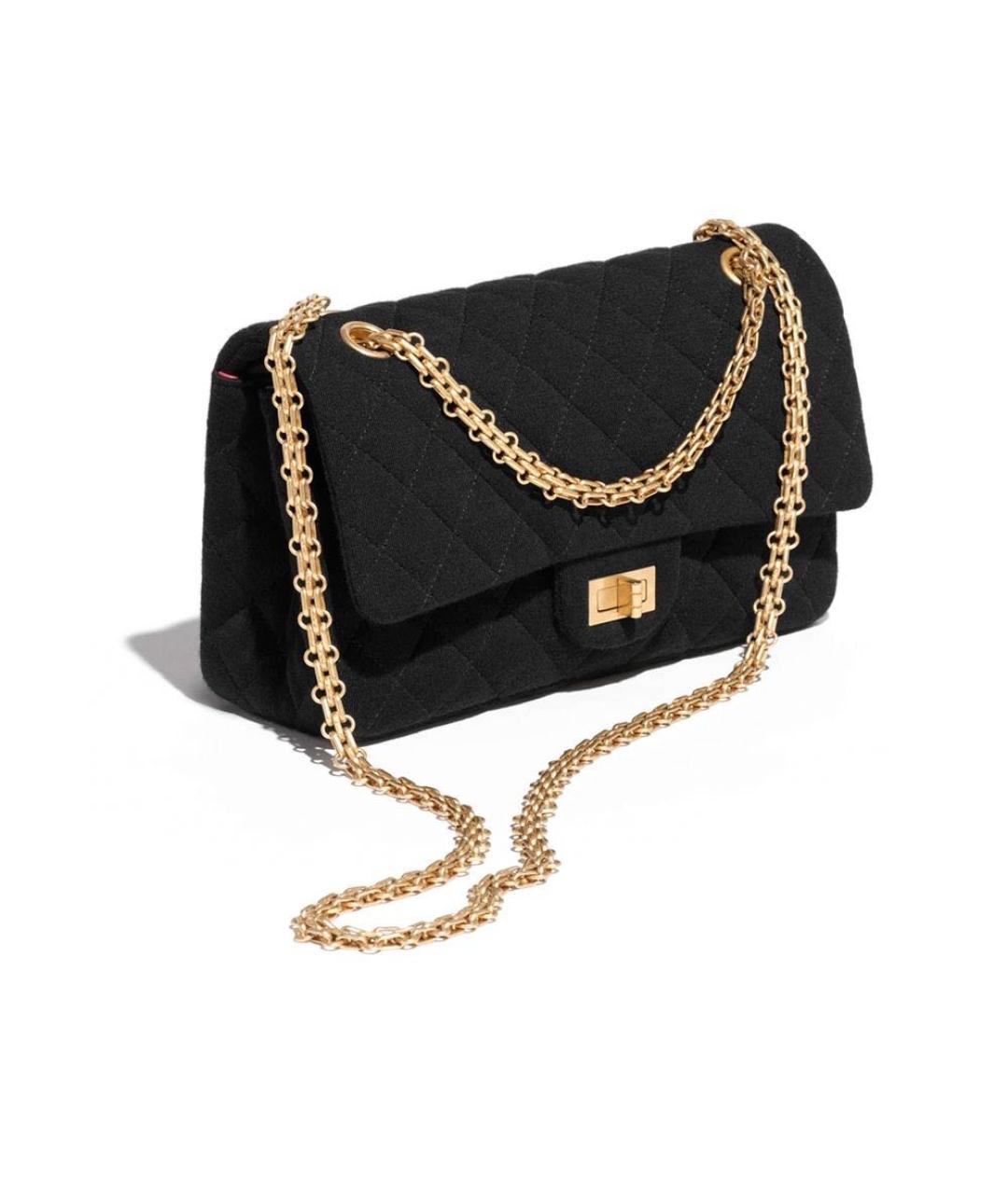 CHANEL Черная тканевая сумка через плечо, фото 9