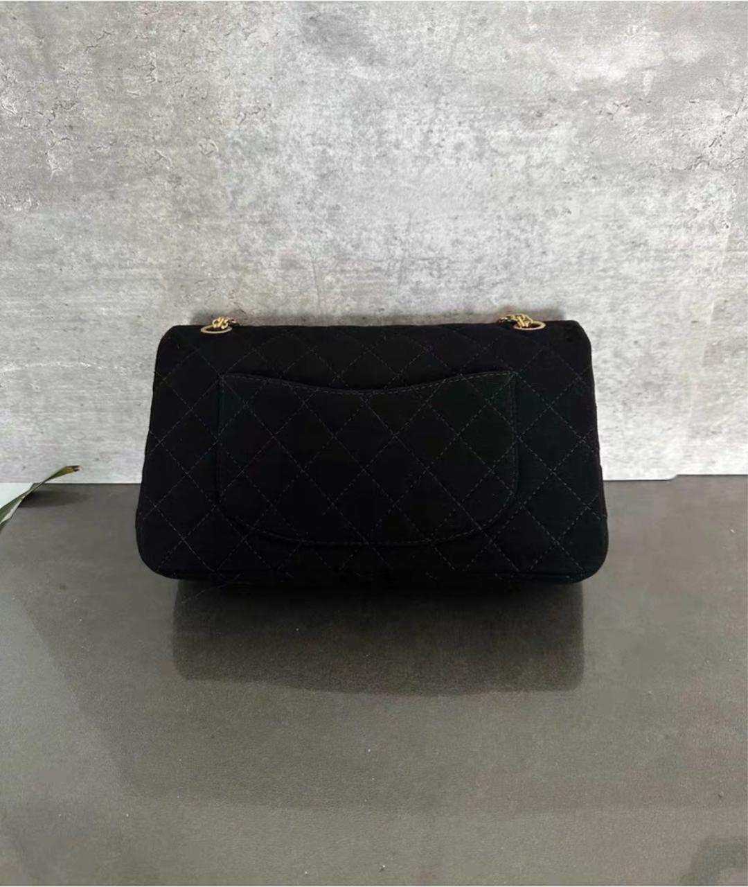 CHANEL Черная тканевая сумка через плечо, фото 3