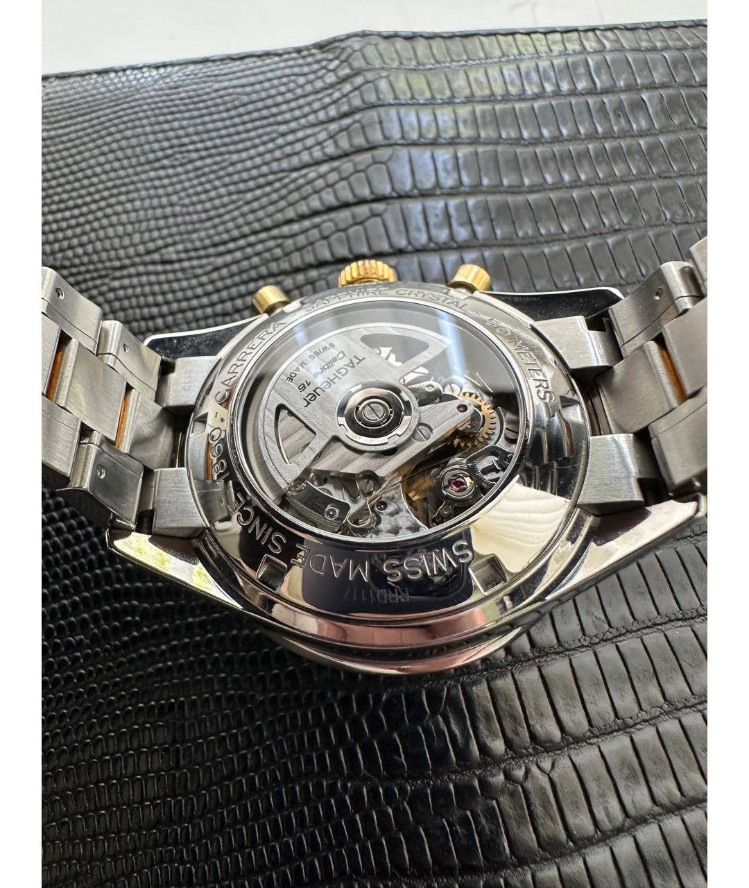 TAG HEUER Золотые стальные часы, фото 2