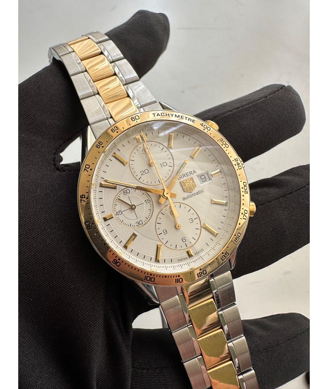 TAG HEUER Золотые стальные часы, фото 4