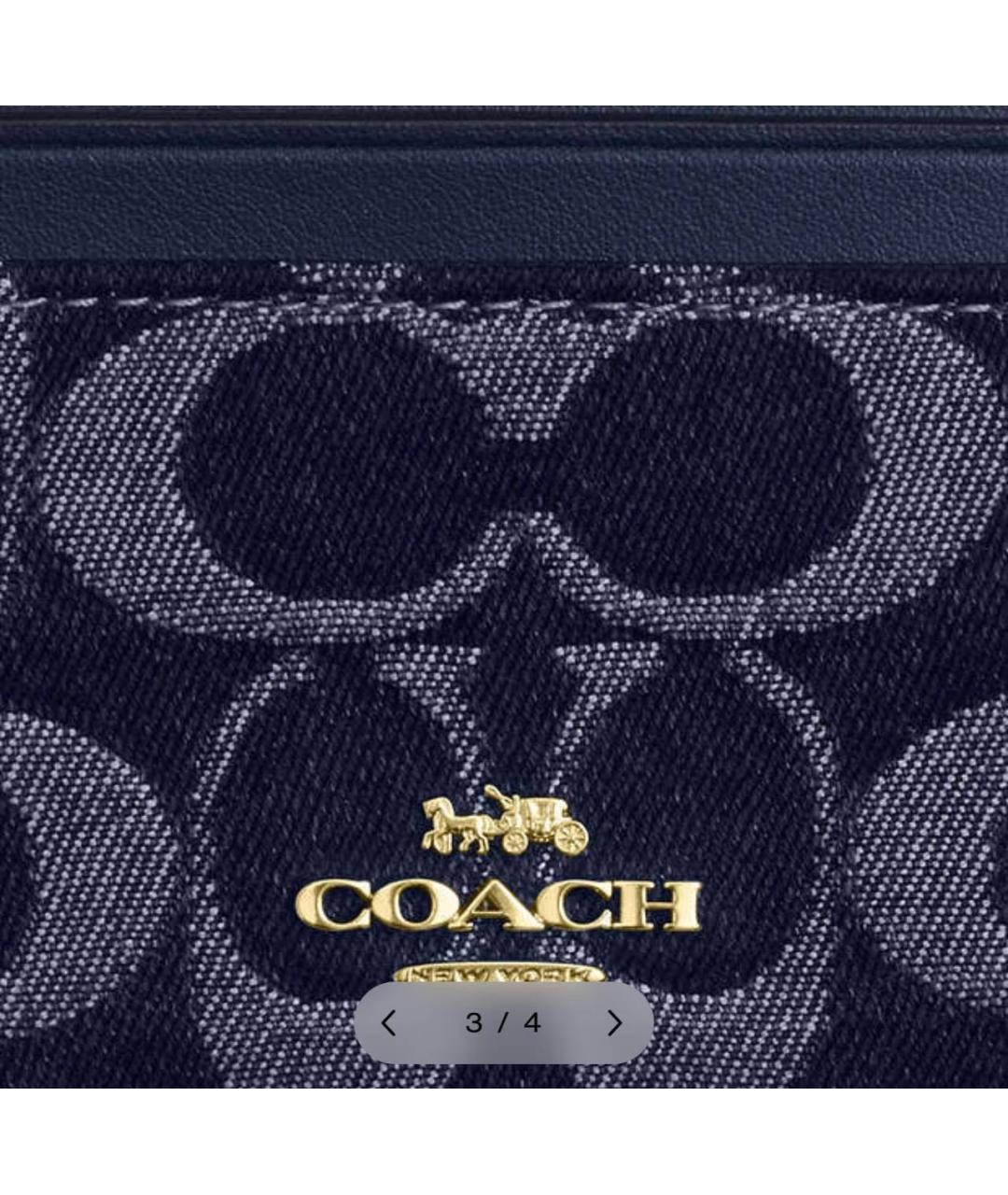 COACH Синий кардхолдер, фото 3