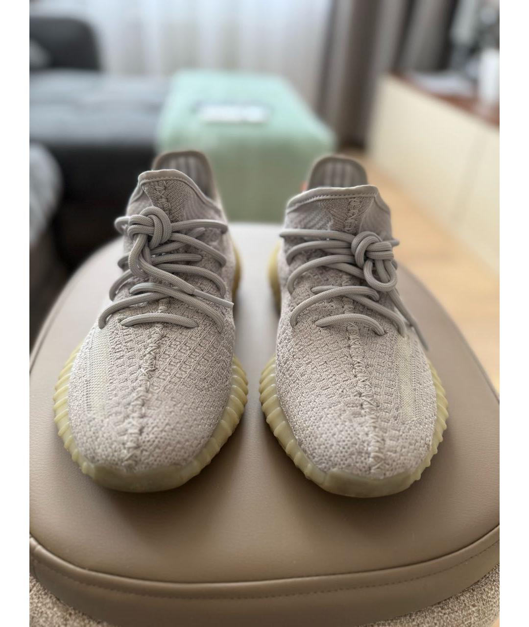 ADIDAS YEEZY Серые текстильные кроссовки, фото 2
