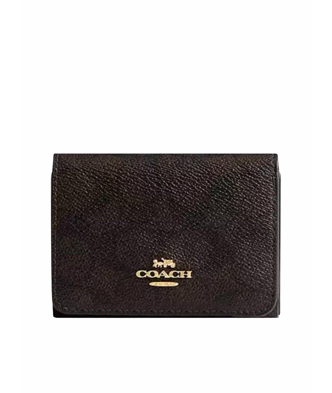 COACH Коричневый кошелек из искусственной кожи, фото 1