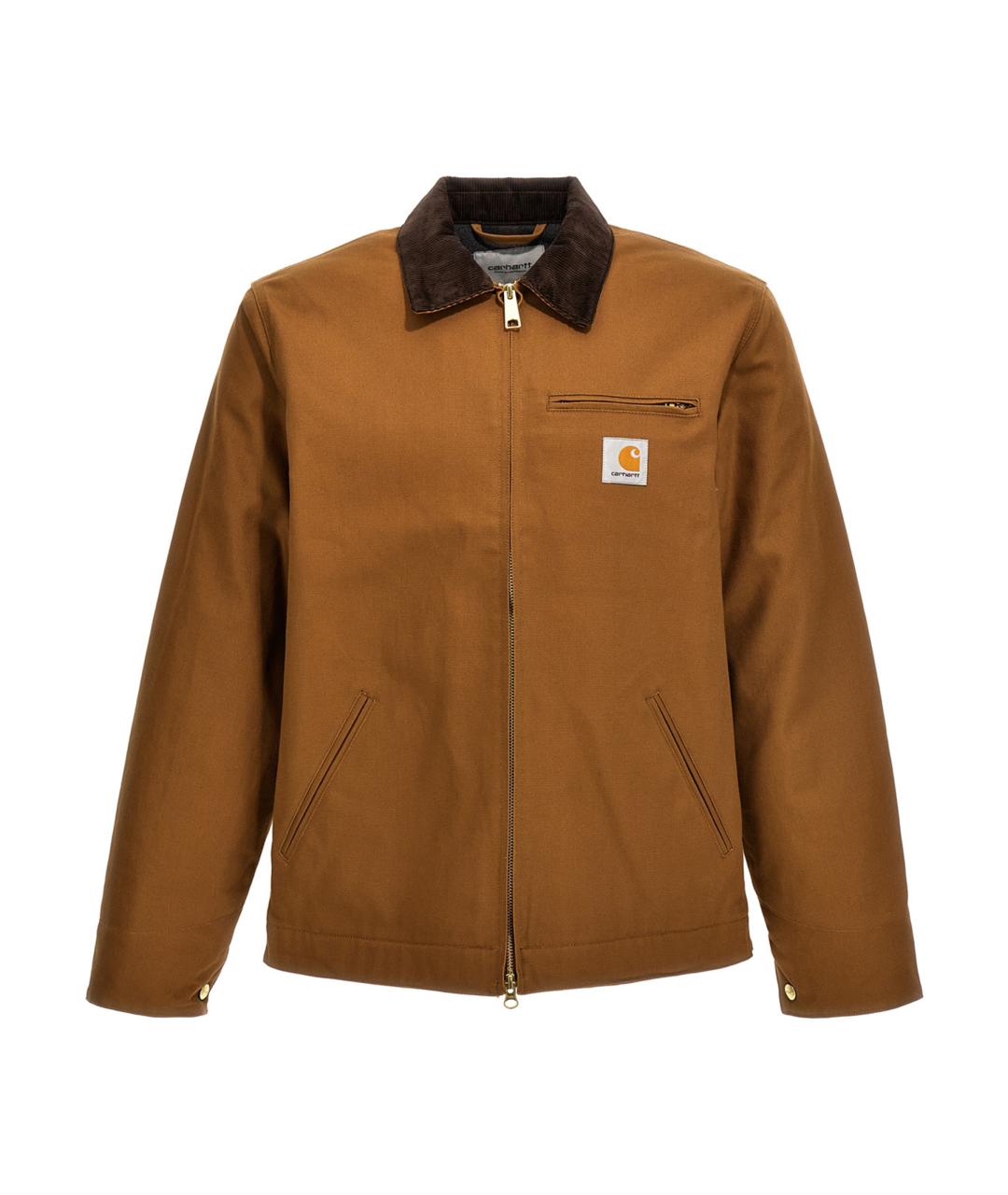 CARHARTT WIP Коричневая хлопковая куртка, фото 1