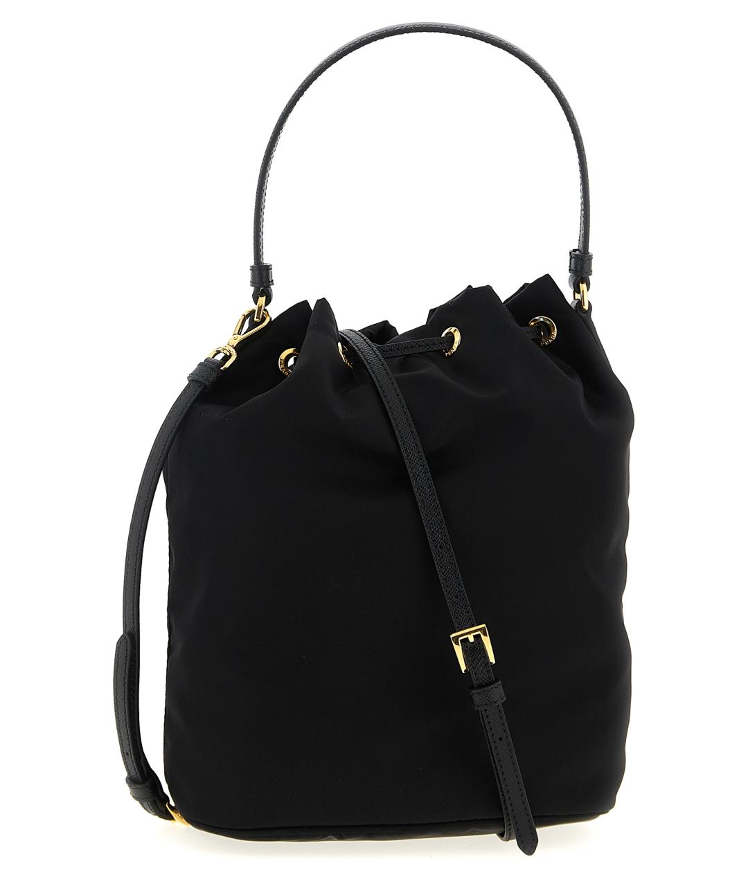 PRADA Черная синтетическая сумка с короткими ручками, фото 2