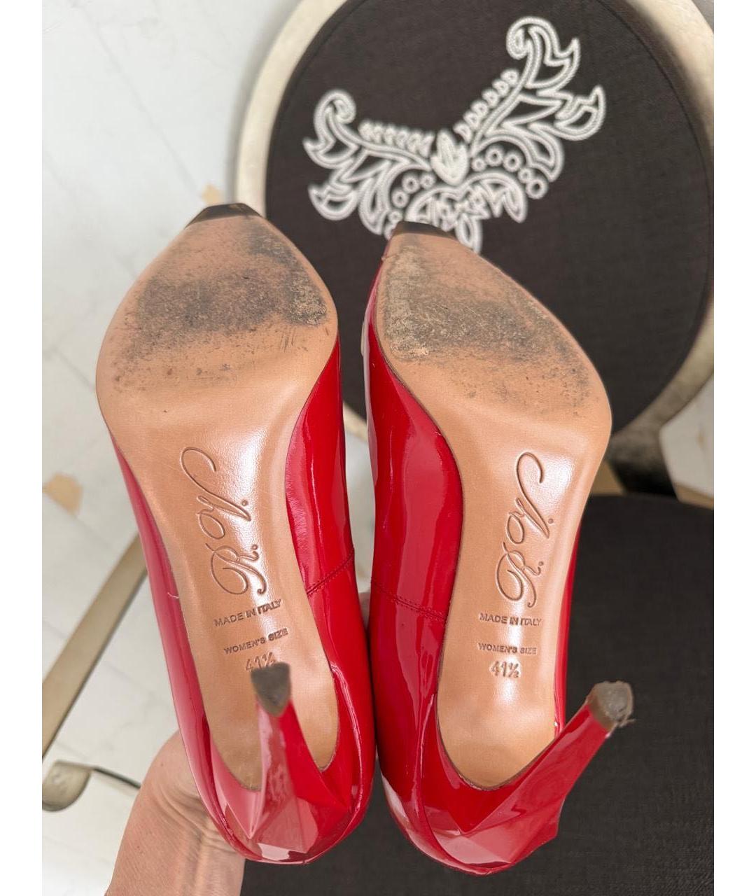 ROGER VIVIER Красные туфли из лакированной кожи, фото 4