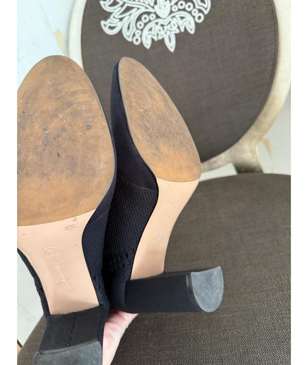 GIANVITO ROSSI Черные текстильные ботильоны, фото 4