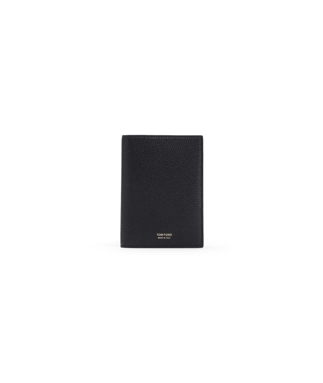 TOM FORD Черный кожаный кошелек, фото 1