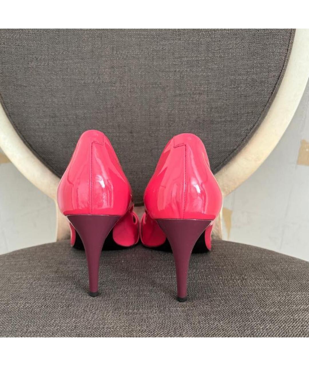 ROGER VIVIER Фуксия кожаные туфли, фото 4