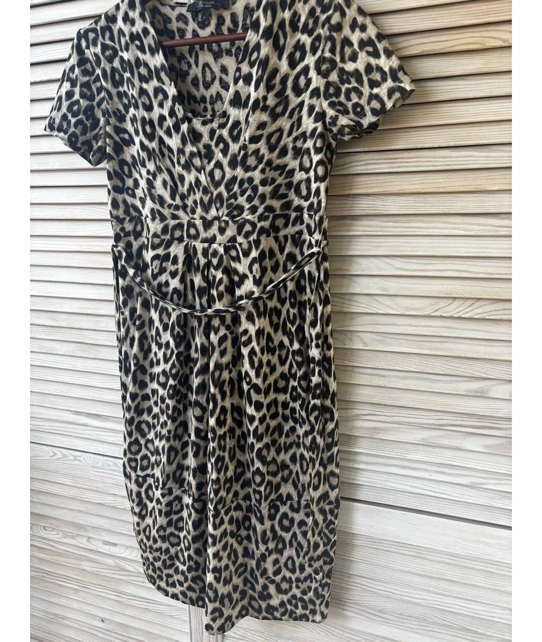 WEEKEND MAX MARA Мульти хлопковое повседневное платье, фото 5