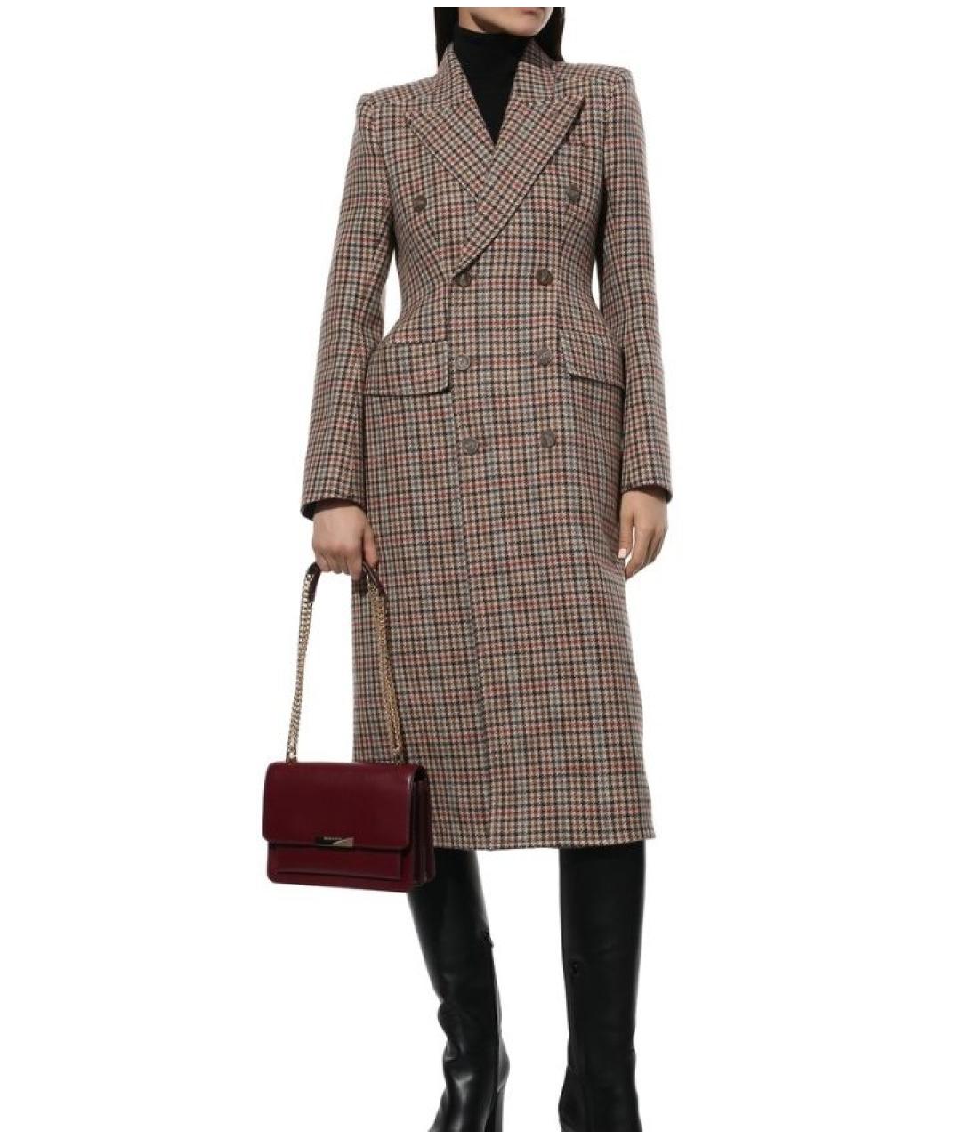 MICHAEL KORS Бордовая кожаная сумка через плечо, фото 3