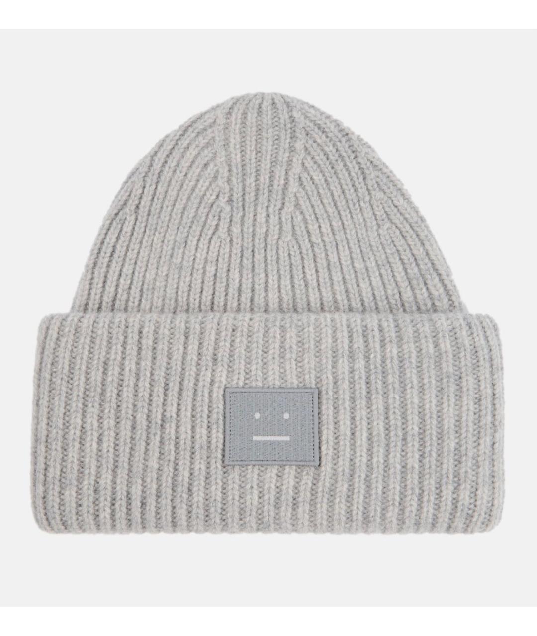 ACNE STUDIOS Серая шерстяная шапка, фото 5