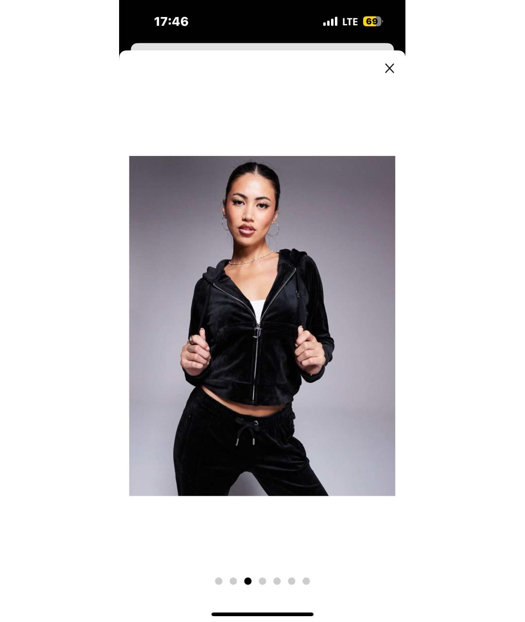 JUICY COUTURE Черный шелковый костюм с брюками, фото 3