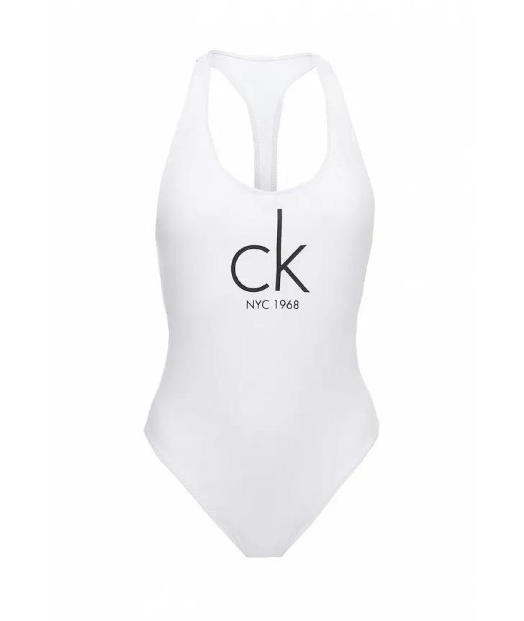 CALVIN KLEIN Белый купальник, фото 1