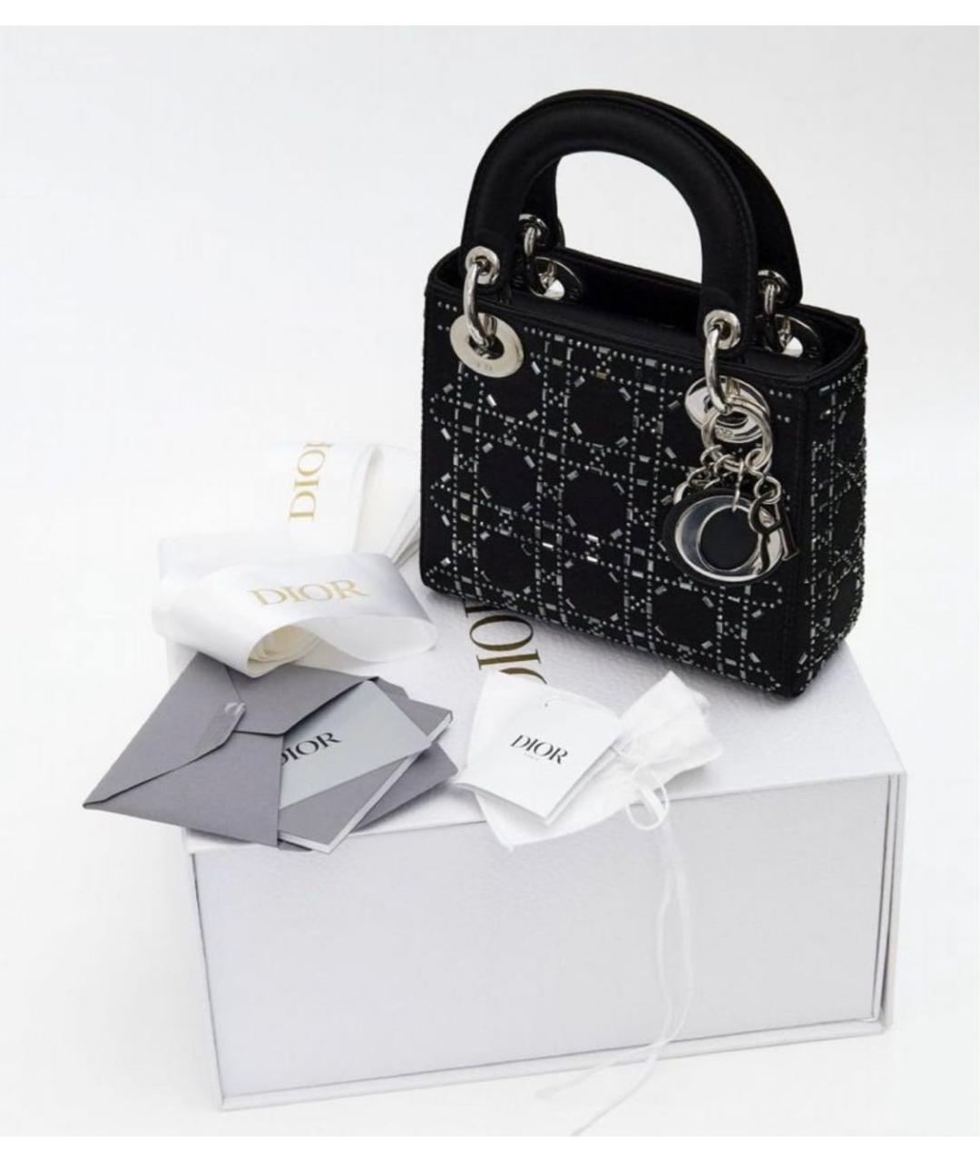 CHRISTIAN DIOR Черная сумка с короткими ручками, фото 5