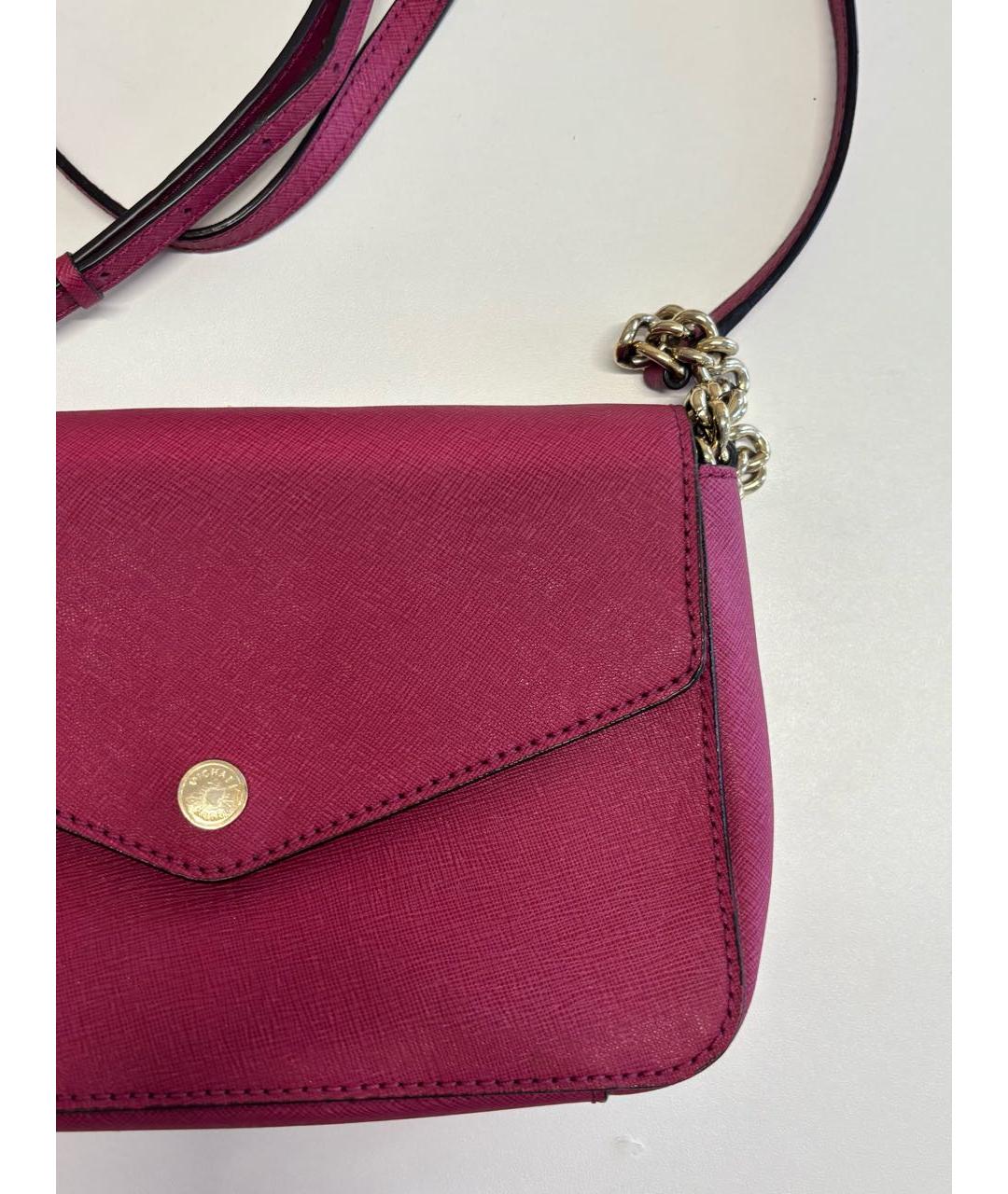 MICHAEL KORS Красная кожаная сумка через плечо, фото 2