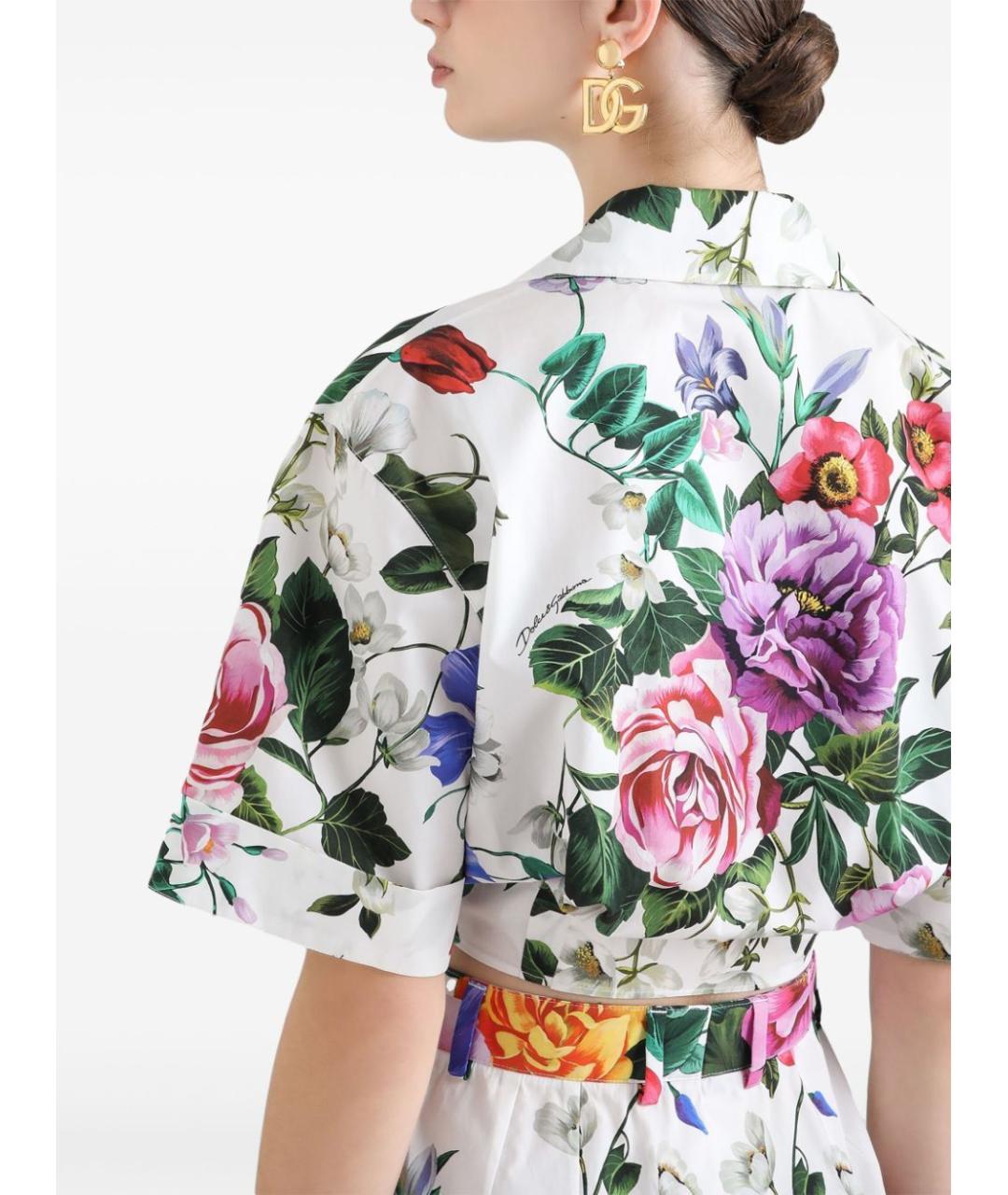 DOLCE&GABBANA Мульти хлопковая рубашка, фото 4