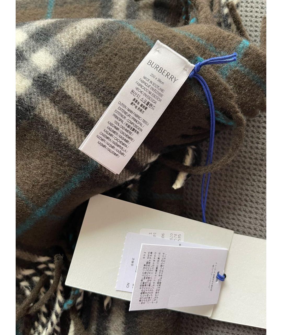 BURBERRY Кашемировый шарф, фото 8