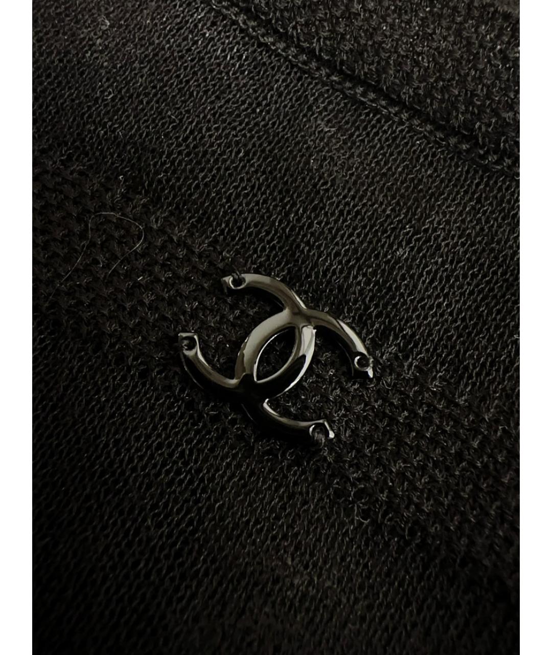 CHANEL Черная майка, фото 5