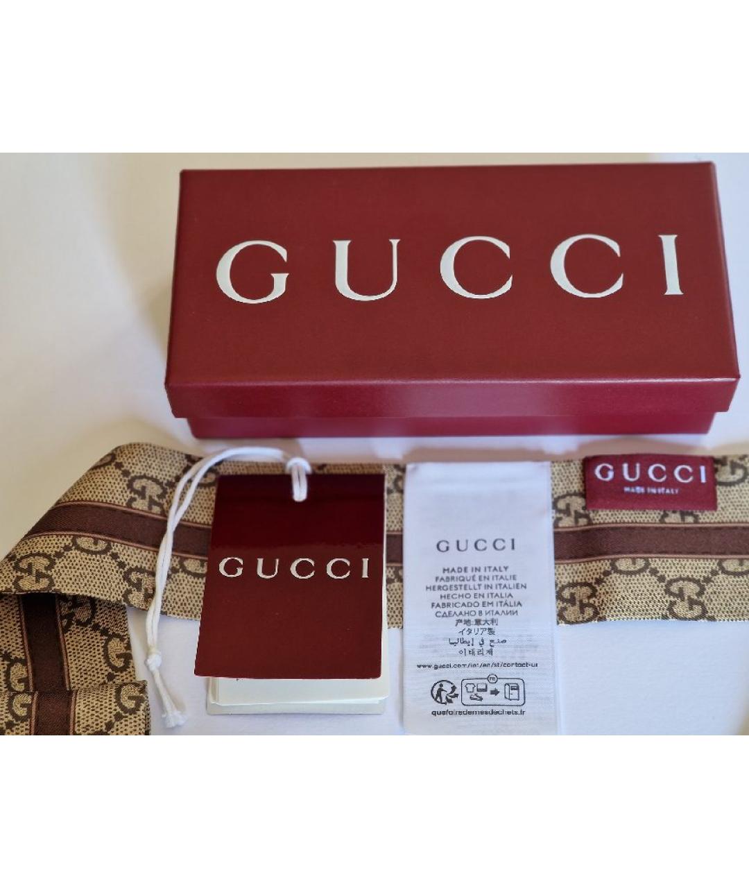 GUCCI Мульти шелковый шарф, фото 5