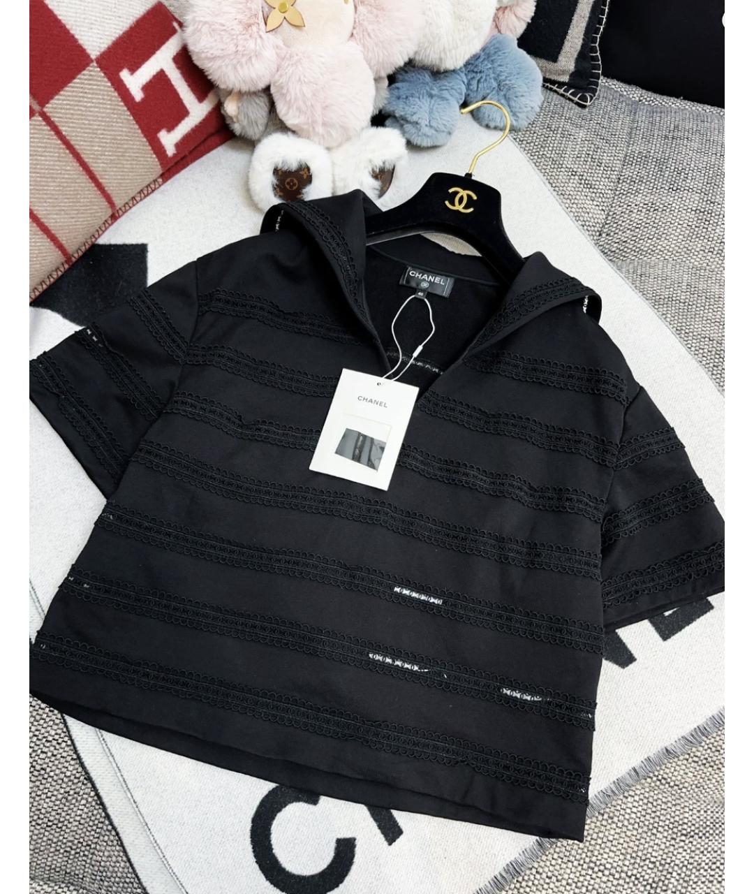 CHANEL Черная майка, фото 2
