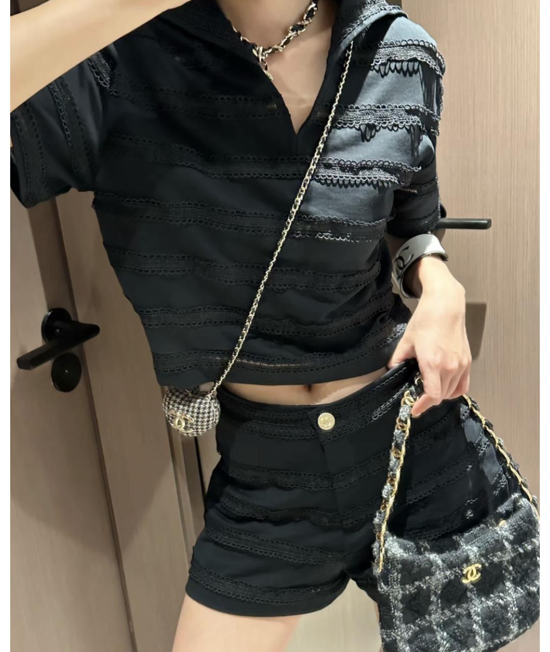 CHANEL Черная майка, фото 8