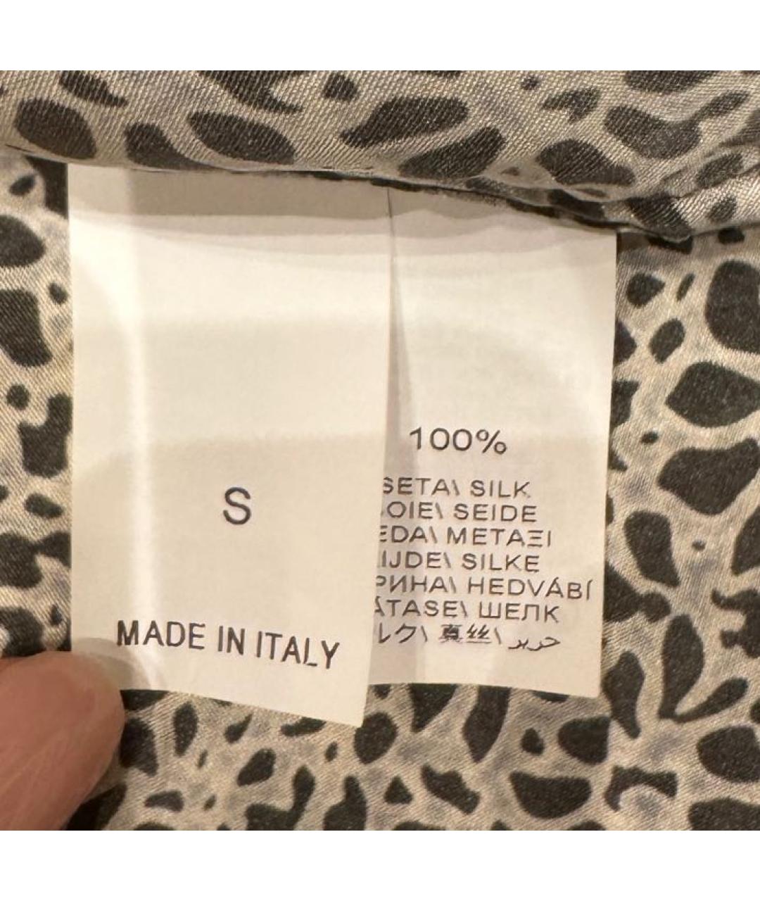 BRUNELLO CUCINELLI Коричневая шелковая рубашка, фото 6