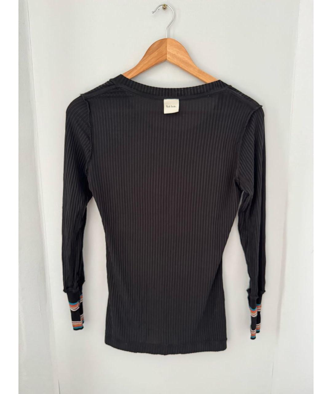 PAUL SMITH Черная синтетическая водолазка, фото 3