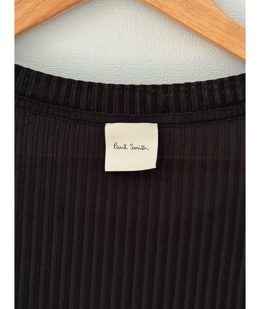 PAUL SMITH Черная синтетическая водолазка, фото 4