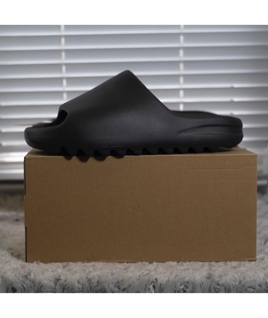ADIDAS YEEZY Черные шлепанцы, фото 6