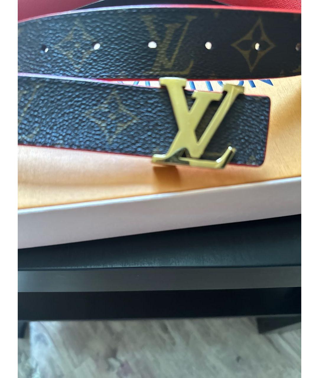 LOUIS VUITTON Коричневый ремень, фото 3