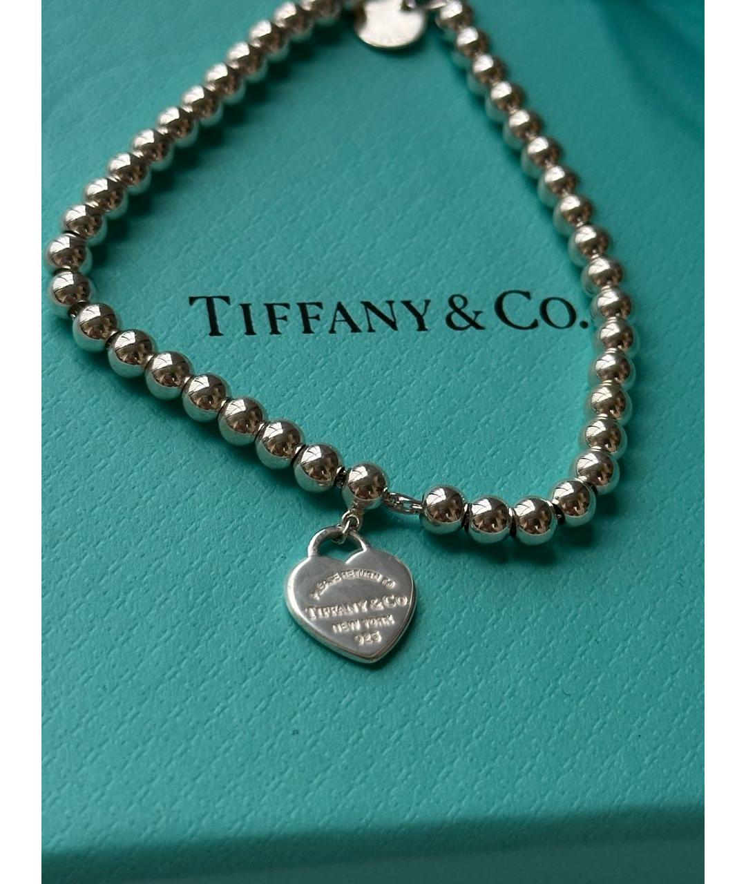 TIFFANY&CO Серебрянный серебряный браслет, фото 4